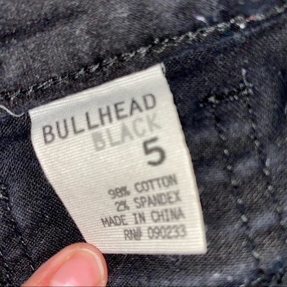 Black Ripped Straight Leg Jeans - Picture 5 of 5